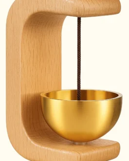 Bring Positive Energy & Peace to Your Home – Elegant Wooden Wind Chime with Magnetic Fixing