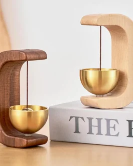 Wooden Mini Music Bowl Bell – Calming Sound Ornament